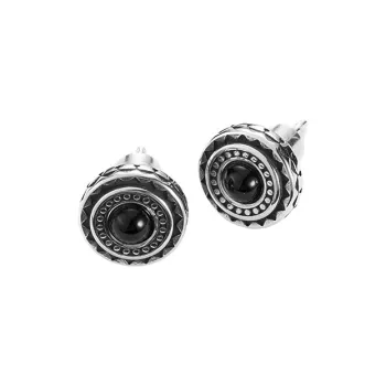 ACIUM Steel Stud Earrings Unisex