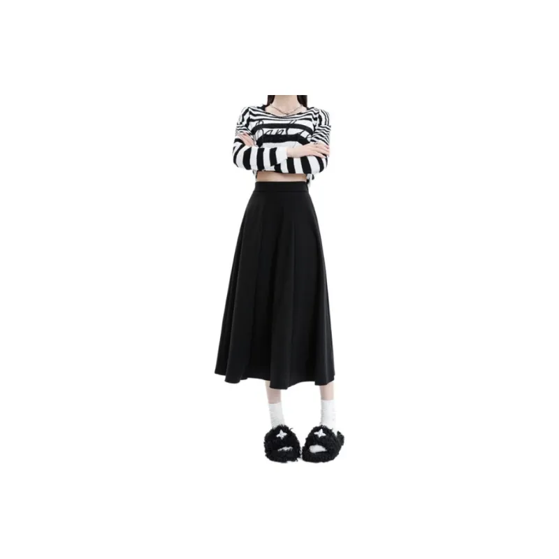 YINLEI Knit Long Skirts Women's-5