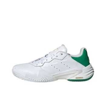 Adidas Barricade 13 Anti Slip Wear Resistant Low Top Tennis Shoes Men's White Green