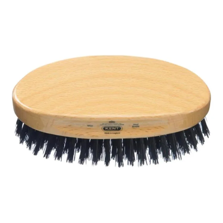 Kent Men's Beech Wood Pure White Bristle Oval Brush Straightening Prosperity #MG2/#MG3/PF22-3