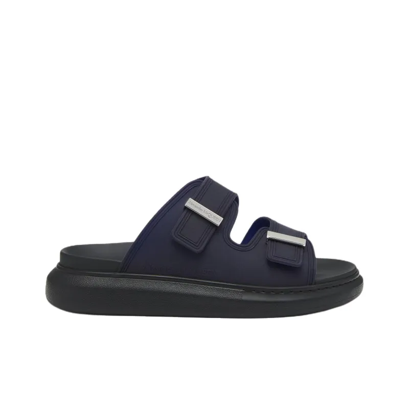 Alexander McQueen Hybrid Slide Slippers Men's Blue Black-1