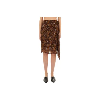 DRIES VAN NOTEN Casual Long Skirt Women's Brown