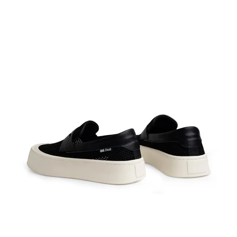 FED Men's Casual Shoes Men Low Top Black-3
