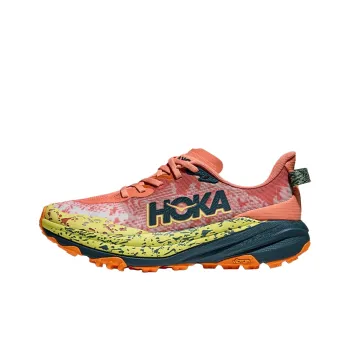 HOKA ONE ONE Speedgoat 6 Anti Slip Wear Resistant Low Top Running Shoes Women's Feldspar Orange