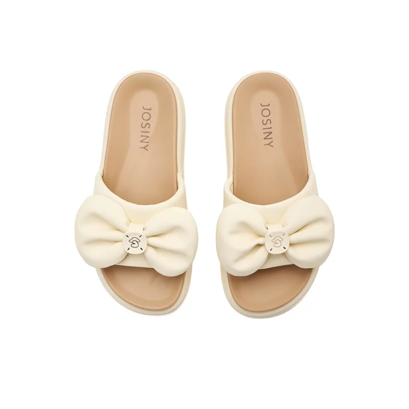 JOSINY Rubber Sole Slip Resistant Abrasion Resistant Cushioning Slide Slippers Women's-2
