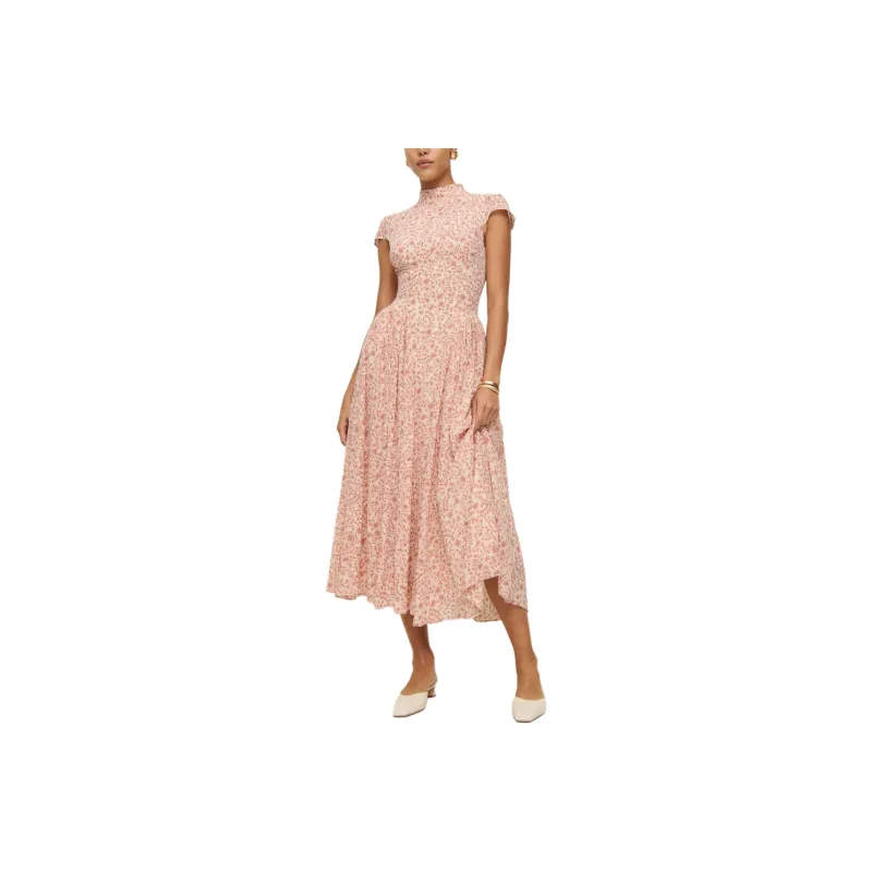 REFORMATION Maven Dress Short Sleeved Dress Women's-0