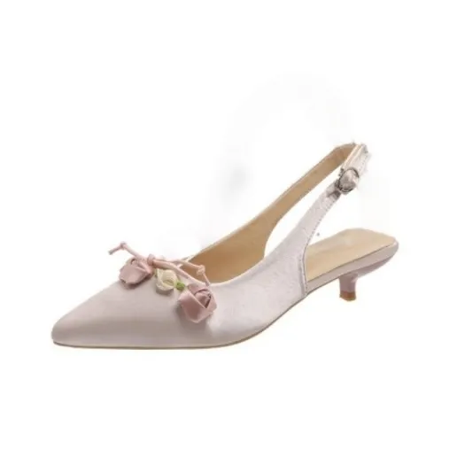 WUJI High Heels Women's Black, Beige, Pink-4