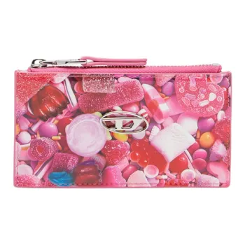 DIESEL Synthetic Leather Card Holder Women's Pink