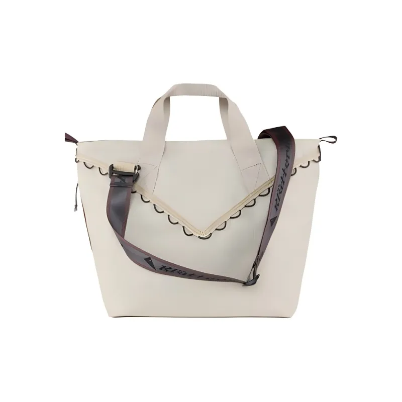 KLATTERMUSEN Nylon Tote Bag, Shopping Bag, Shoulder Bag, Handbag Unisex Beige-1