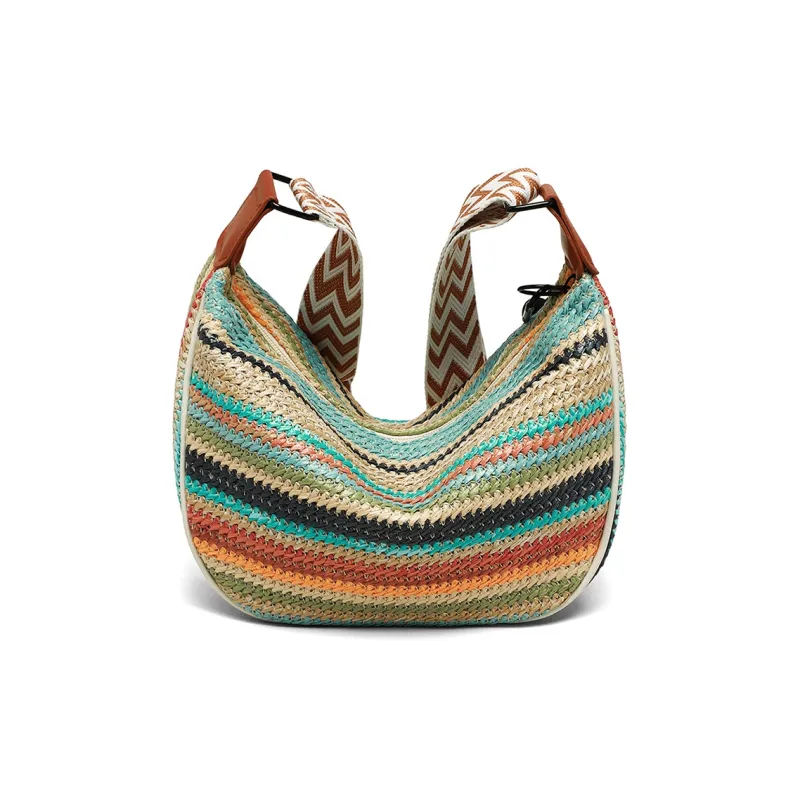 PT'SON Fabric Crossbody Bag, Shoulder Bag Regular Women's Brown-6