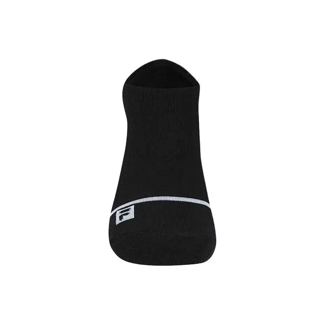 FILA Golf Series No Show Socks Men's 1 Pack Pitch Black-2