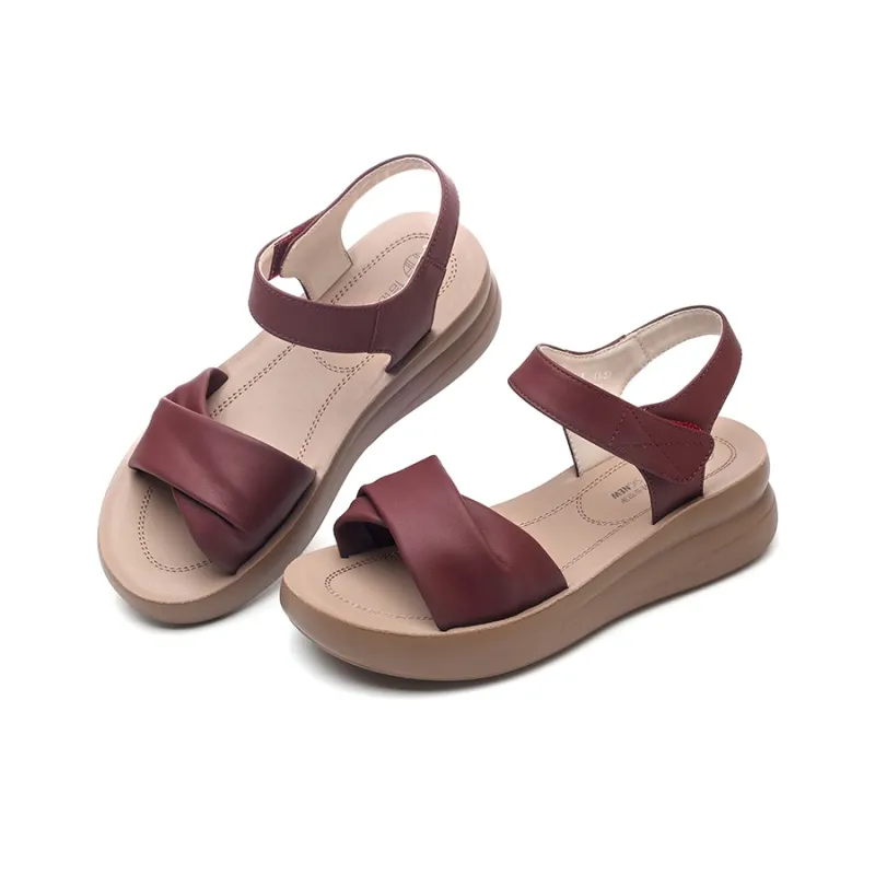 Cigna Beach Sandals Women's Black/Ecru/Apricot/Burgundy/Khaki-17
