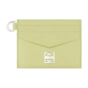 GIVENCHY 4G Cow Leather Card Holder Women's Avocado Green