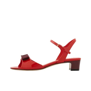 FERRAGAMO Vara One Strap Sandals 3cm Women's Red