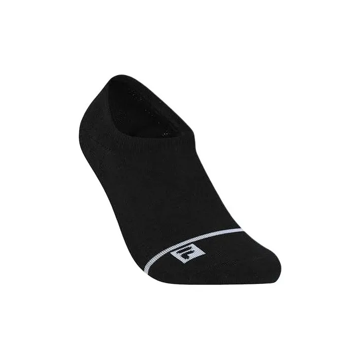 FILA Golf Series No Show Socks Men's 1 Pack Pitch Black-1