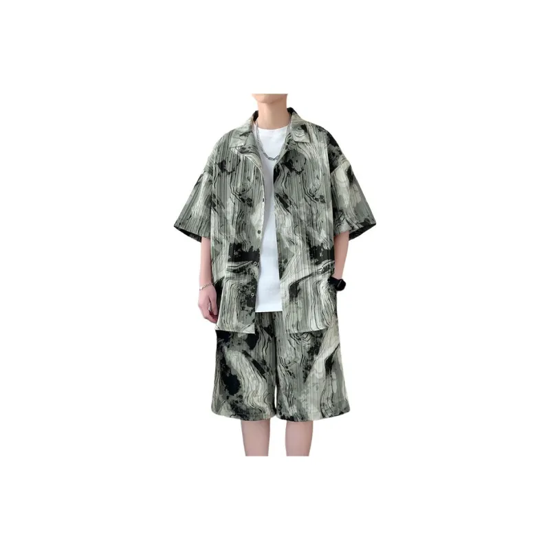 Fakeyoung Shirt Matching Set Unisex-5