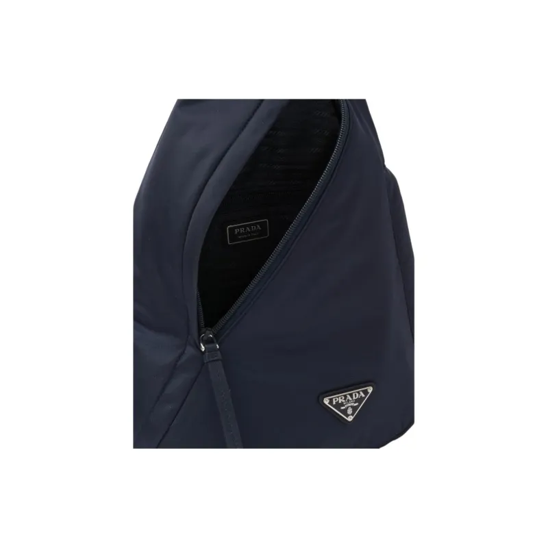 PRADA Re Nylon Recycled Polyamide Sling Bag Men's Marine Blue-3