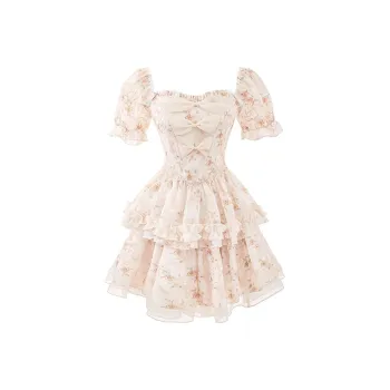 PZGE Short Sleeved Dress Women's