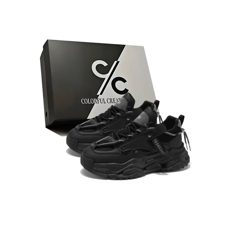Colorful Creations Shock Absorbers Slip Resistant, Abrasion Resistant, Breathable Chunky Sneakers Men's-9