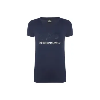EMPORIO ARMANI EA7 T Shirts Women's Dark Blue