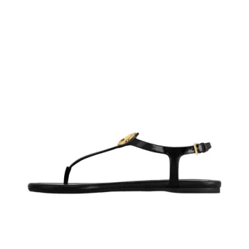 LOUIS VUITTON Sunkiss One Strap Sandals Women's Black
