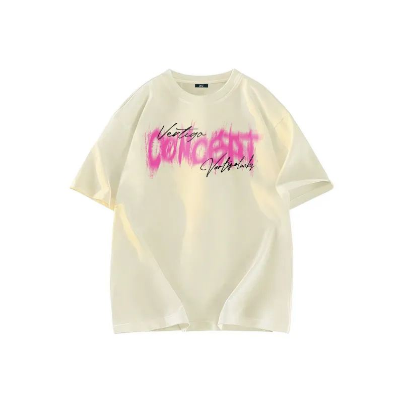 A02 T-Shirts Unisex Light Beige Apricot-0