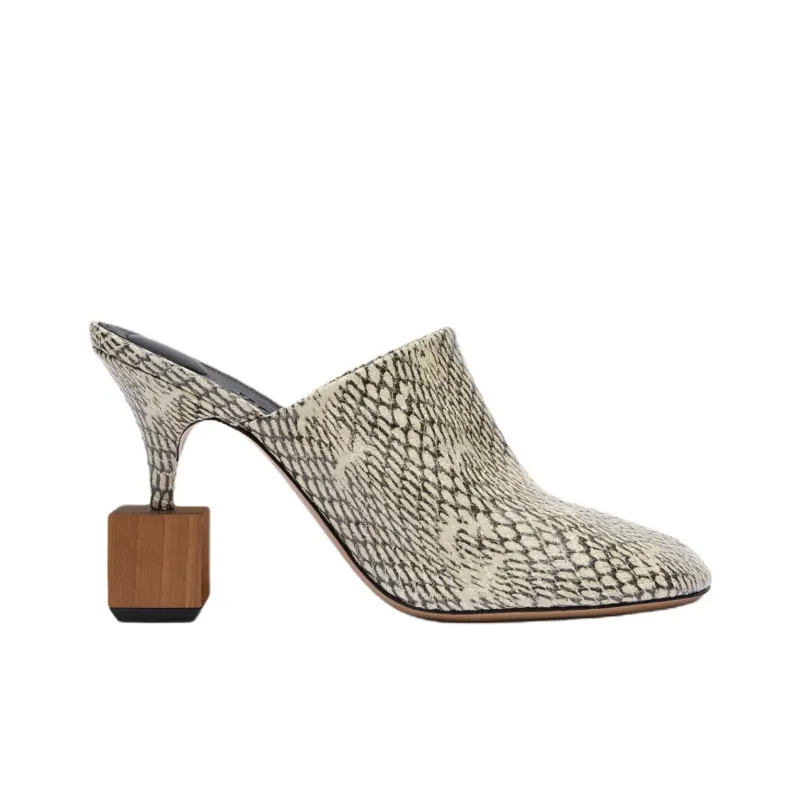 Jacquemus Closed Toe Slippers 9cm Women's Light Umber-1