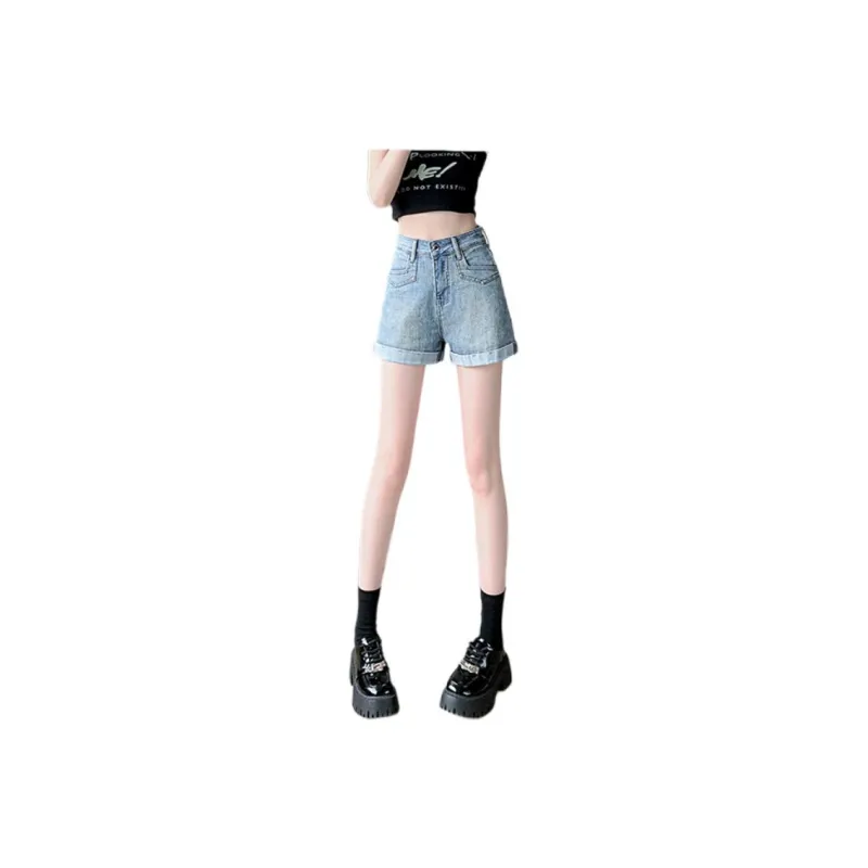 GOSO Denim Shorts Women's Blue-2