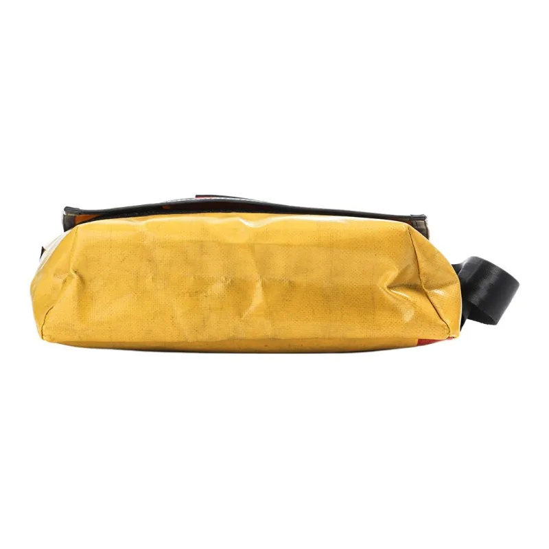 FREITAG Polyester Messenger Bag, Shoulder Bag, Crossbody Bag Unisex Red Yellow-3