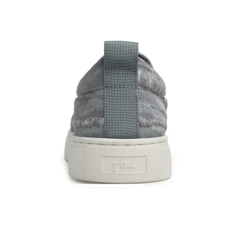 FED Low Top Canvas Shoes Men's Gray-3