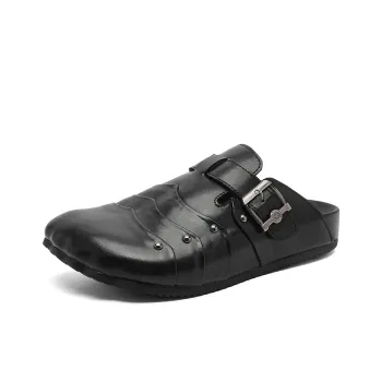 SOBB Abrasion Resistant Slip Resistant Closed Toe Slippers Unisex Black