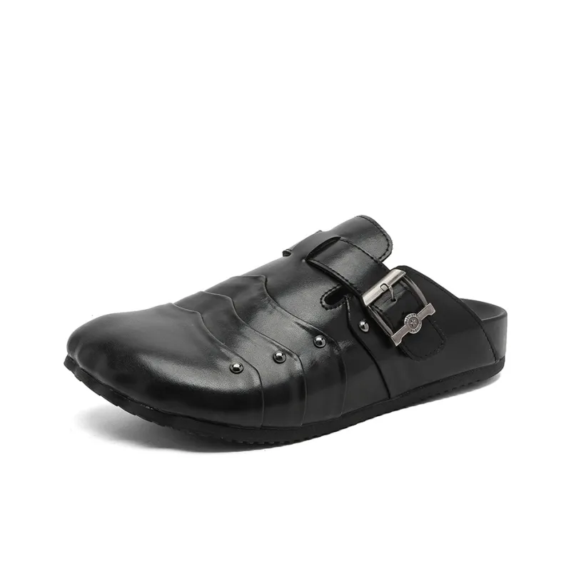 SOBB Abrasion Resistant Slip Resistant Closed Toe Slippers Unisex Black-0