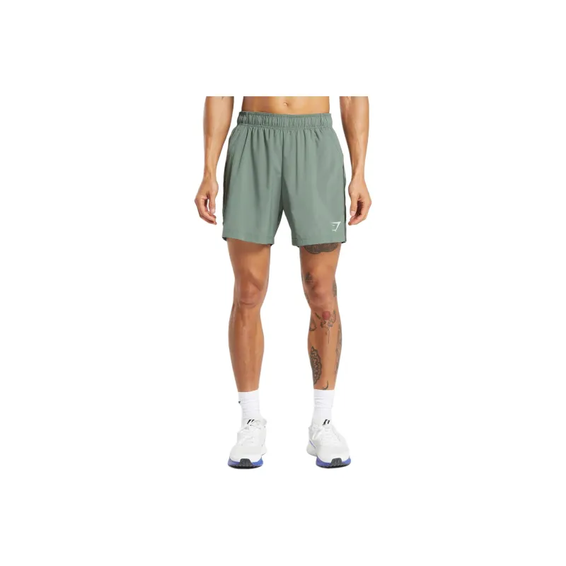GYMSHARK Sports Shorts Men's Unit Green/Intensity Green-0