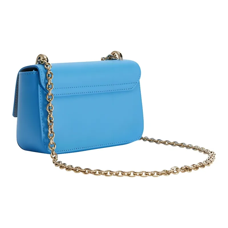 Furla Metropolis Collection Leather Crossbody Bag, Shoulder Bag Women's Blue-1