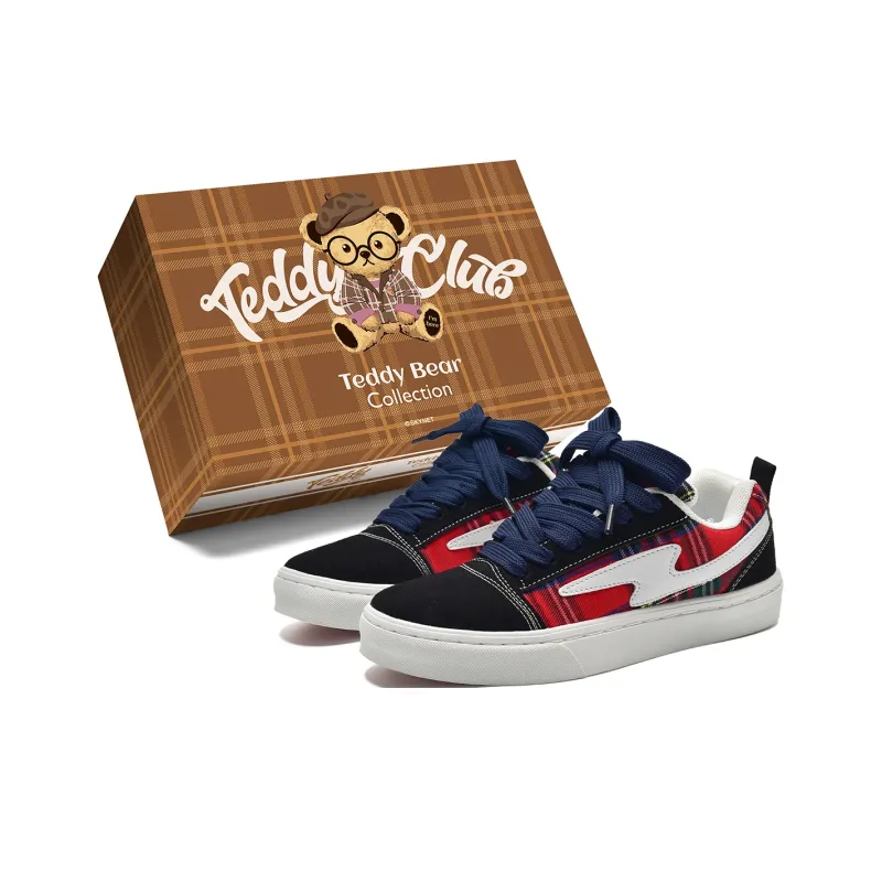 Teddy Bear Collection Slip Resistant, Abrasion Resistant, Lightweight Low Top Skateboard Shoes Unisex-10