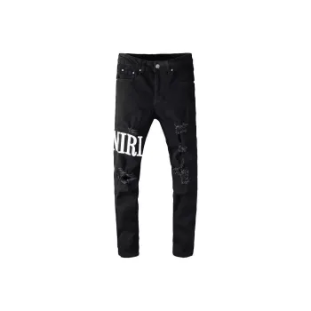 RASHOMONG Jeans Unisex Black