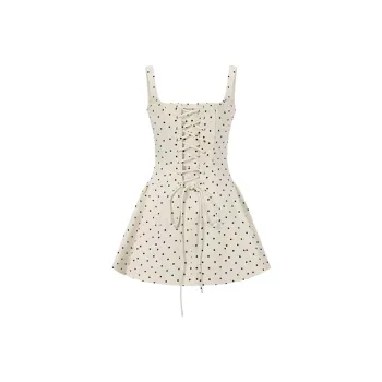 PZGE Slip Dresses Women's Polka Dot Dress