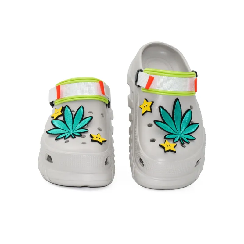ROBINHOOD Clogs Unisex Gray Green Box Included-4