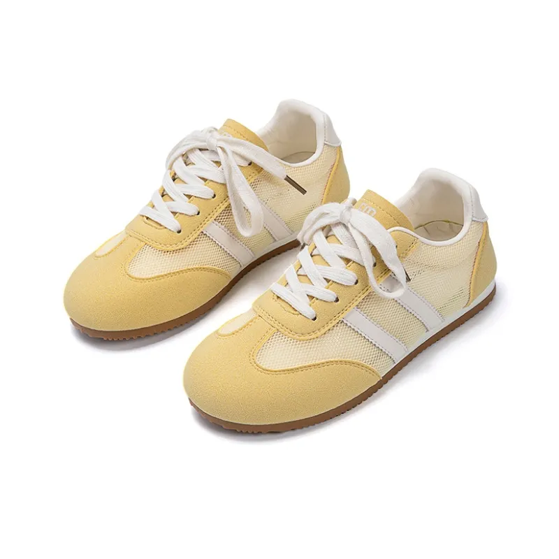 EXULL Q Cushioning, Breathable, Quick Dry Low Top Casual Shoes Women's Yellow-1