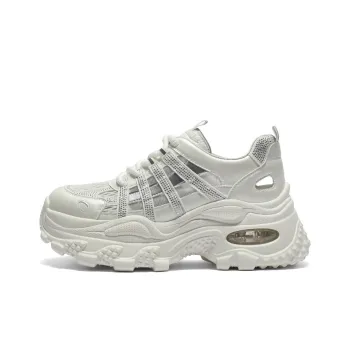 BELLE Low Top Chunky Sneakers Women's Silver