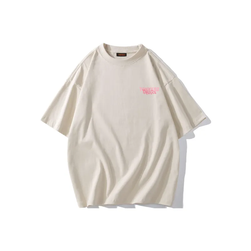 TONYKRZ T Shirt Unisex Light Beige Apricot-1