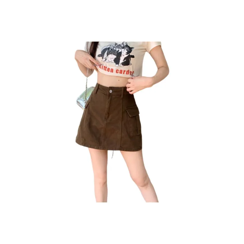 YINLEI Cargo Short Skirts Women's-0