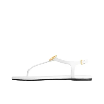 LOUIS VUITTON Sunkiss One Strap Sandals Women's White