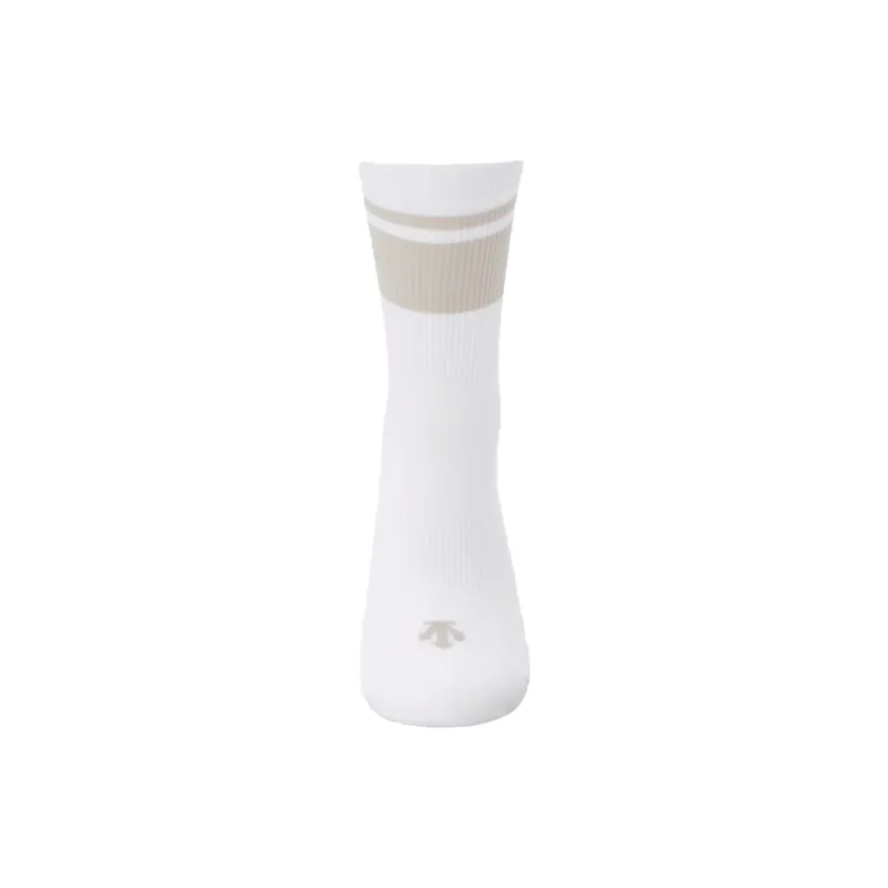 DESCENTE Mid Calf Socks Women's 1 Pack White-2