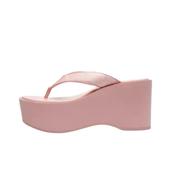 COACH Rubber Sole Flip Flops 8.8cm Women's Pink