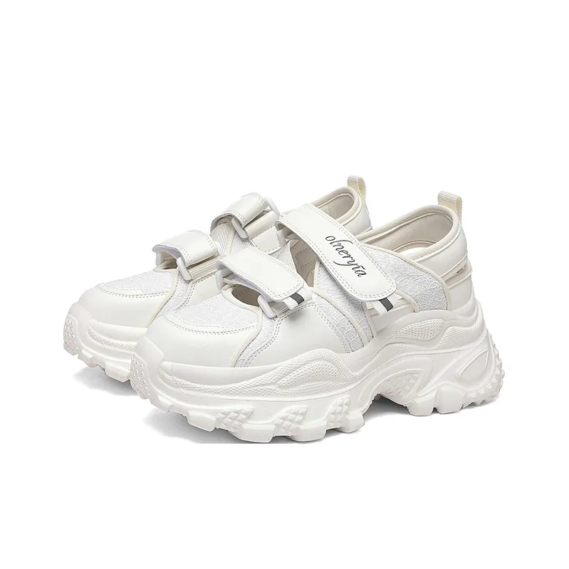 Golden Silk Rabbit Low Top Chunky Sneakers Women's-1
