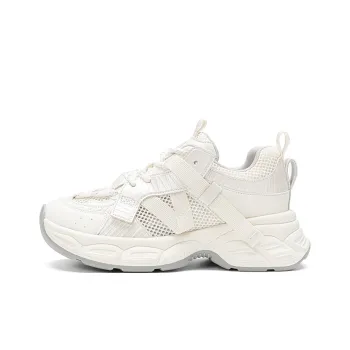 EXULL Q Low Top Chunky Sneakers Women's Beige