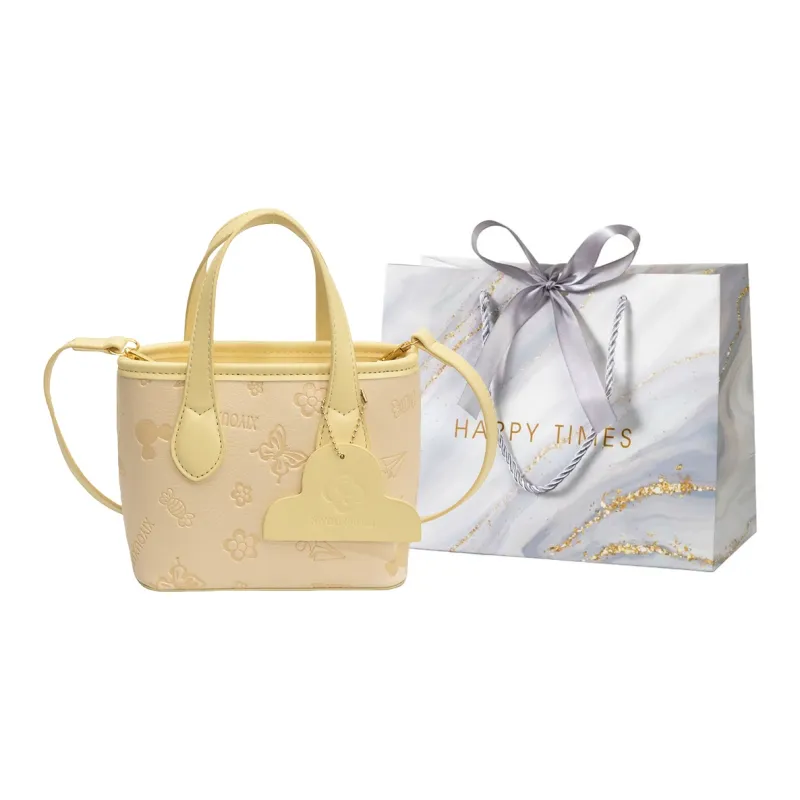 Miss Angel PU Handbag Women's Pink/White/Yellow-12