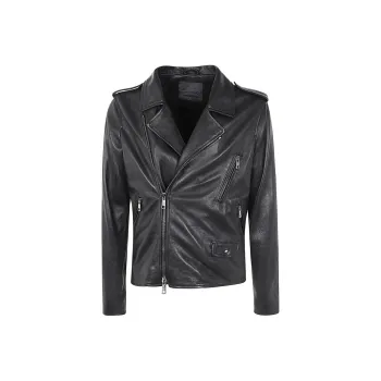 Giorgio Brato Leather Biker Jacket