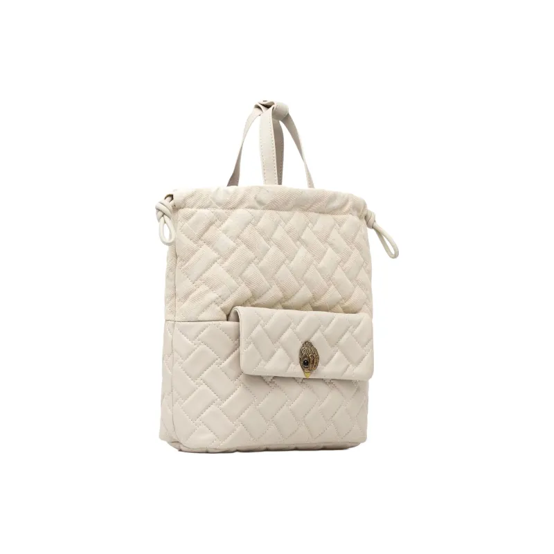 Kurt Geiger London Kensington Calfskin Backpack Women's Ecru-1